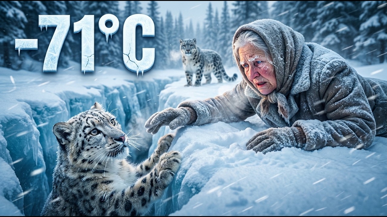 75-Year-Old Woman Saves Snow Leopard Cub at –71°C | Extreme Cold Survival Rescue Story