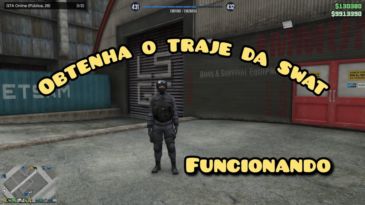 GTA 5 ONLINE 💥 -  COMO OBTER TRAJE DA SWAT FACIL FUNCIONANDO!!!👮