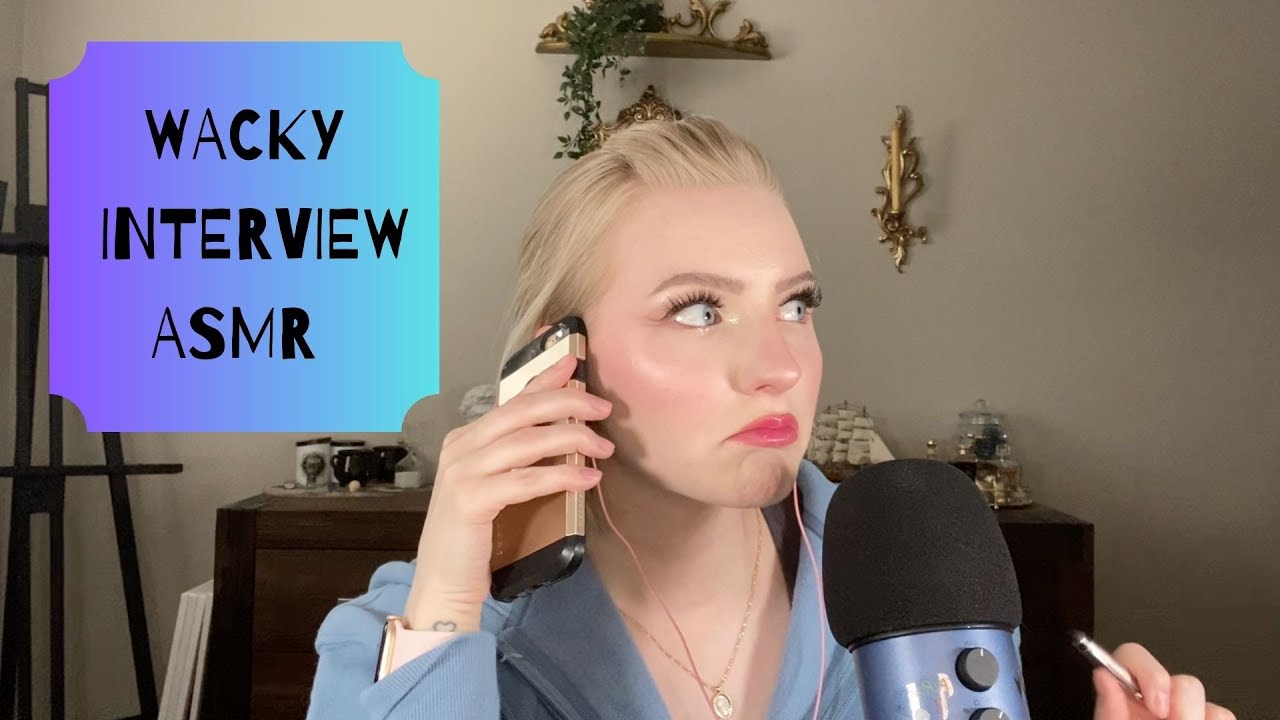 ASMR | Дерзкое интервью становится всё более странным🥴Разные триггеры