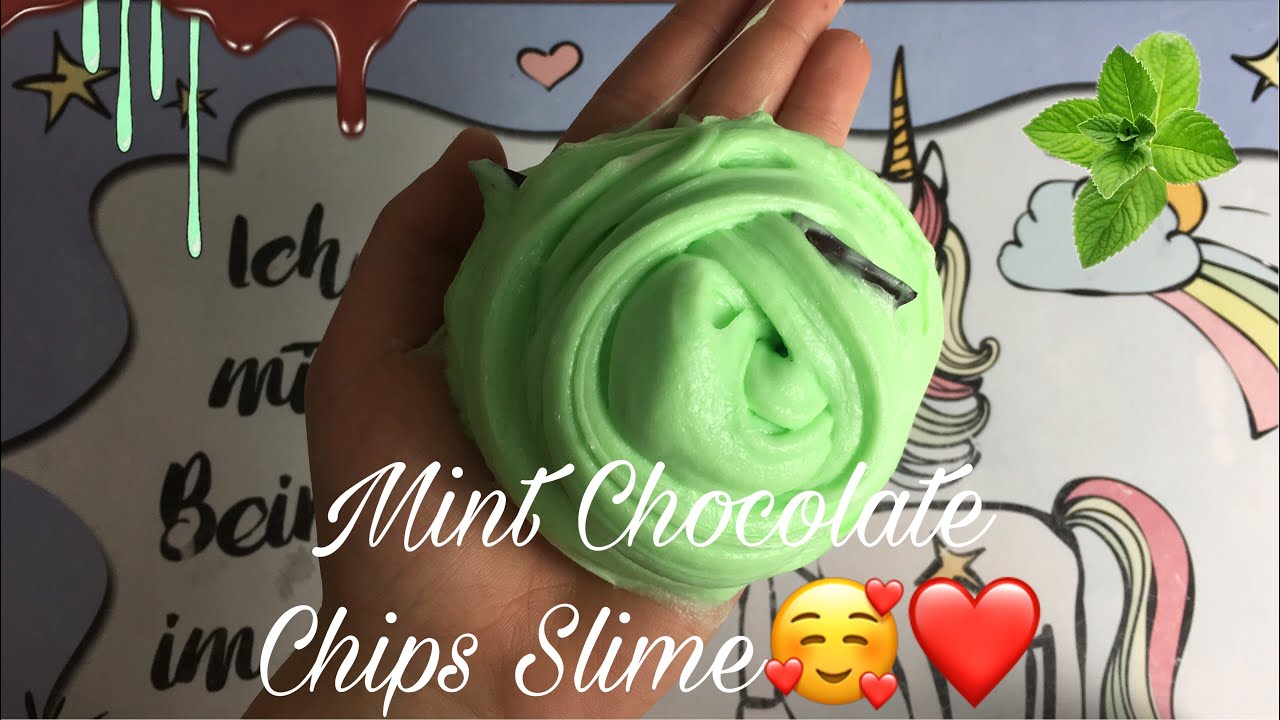 Mint Chocolate Chips Slime Selber Machen🥰❤️/LeonieKawai Xoxo