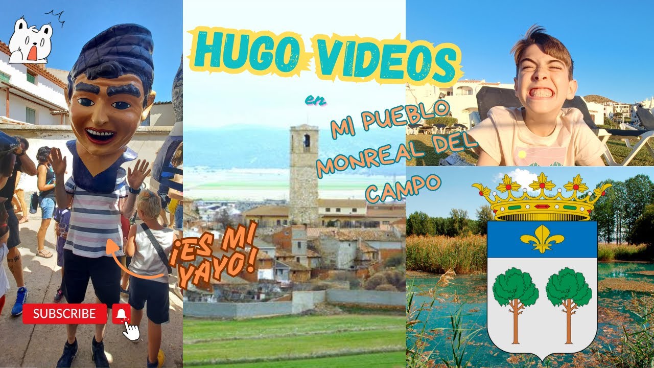Hugo Videos en Mi Pueblo MONREAL DEL CAMPO ¡Cabezudos, fiesta y feria!