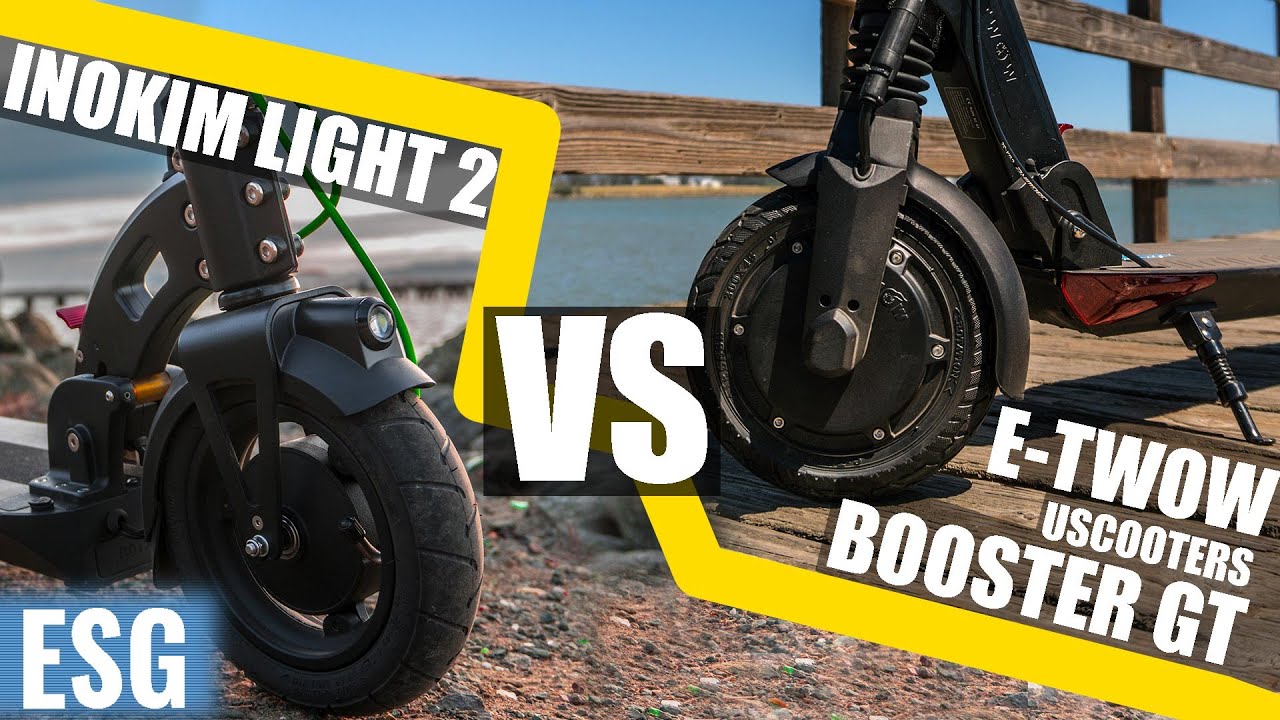 Inokim Light 2 vs E-TWOW Booster GT, Best Ultra-Portable Electric Scooter Showdown