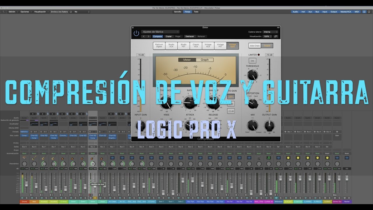 Logic Desde Cero. Ep. 11. Compresión de Voz y Guitarra