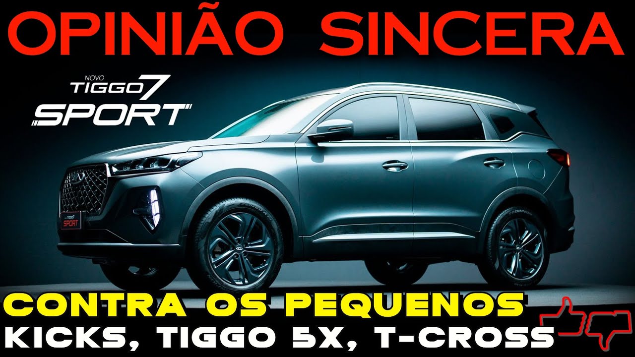 TIGGO 7 Sport é MELHOR SUV que Nissan KICKS, VW T-CROSS e Tiggo 5X PRO? Boa COMPRA? Comparativo