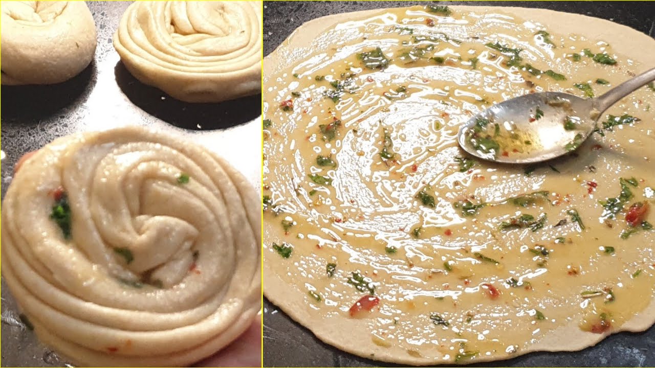 Unique Style Garlic Paratha ❤️ | Crispy Multilayered Garlic Paratha