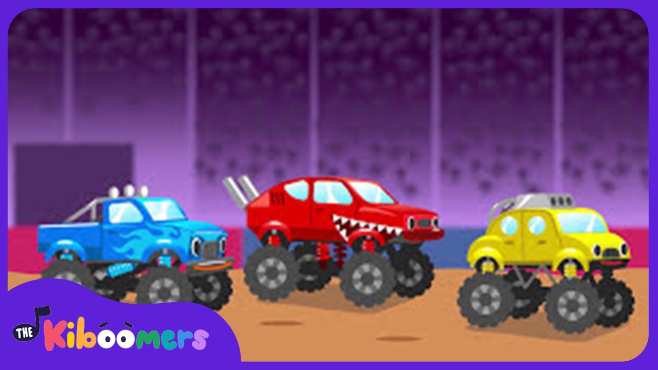 Learn Colors with Monster Trucks - The Kiboomers Preschool Songs for Circle Time