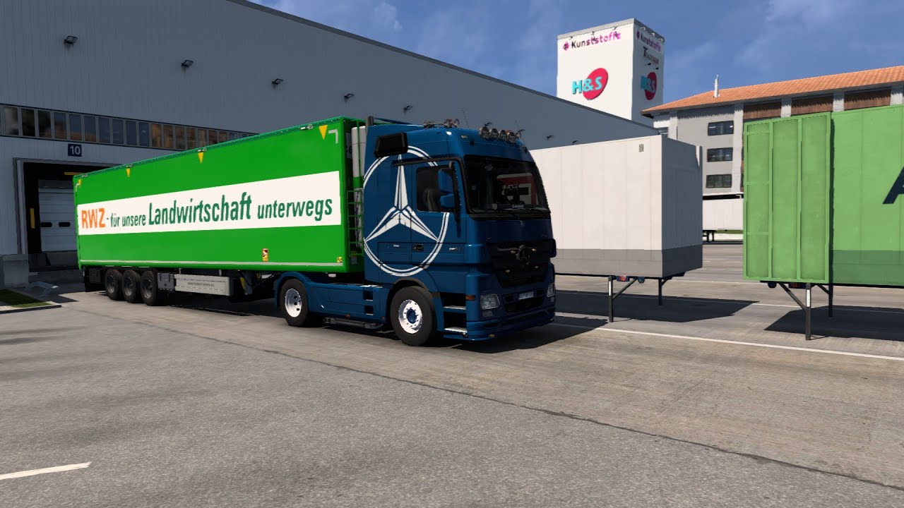 [ETS2 1.55] Realistic Driving  Mercedes-Benz Actros