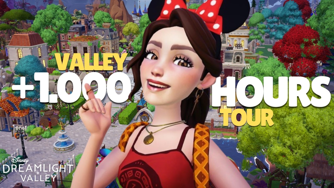TOUR COMPLETO POR MI VALLE✨ Dos años y 995 Horas jugando | Disney Dreamlight Valley