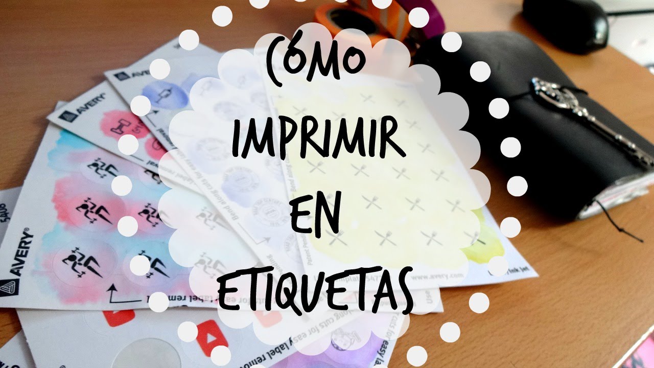 Cómo imprimir en etiquetas o estampas | Julieta Jareda