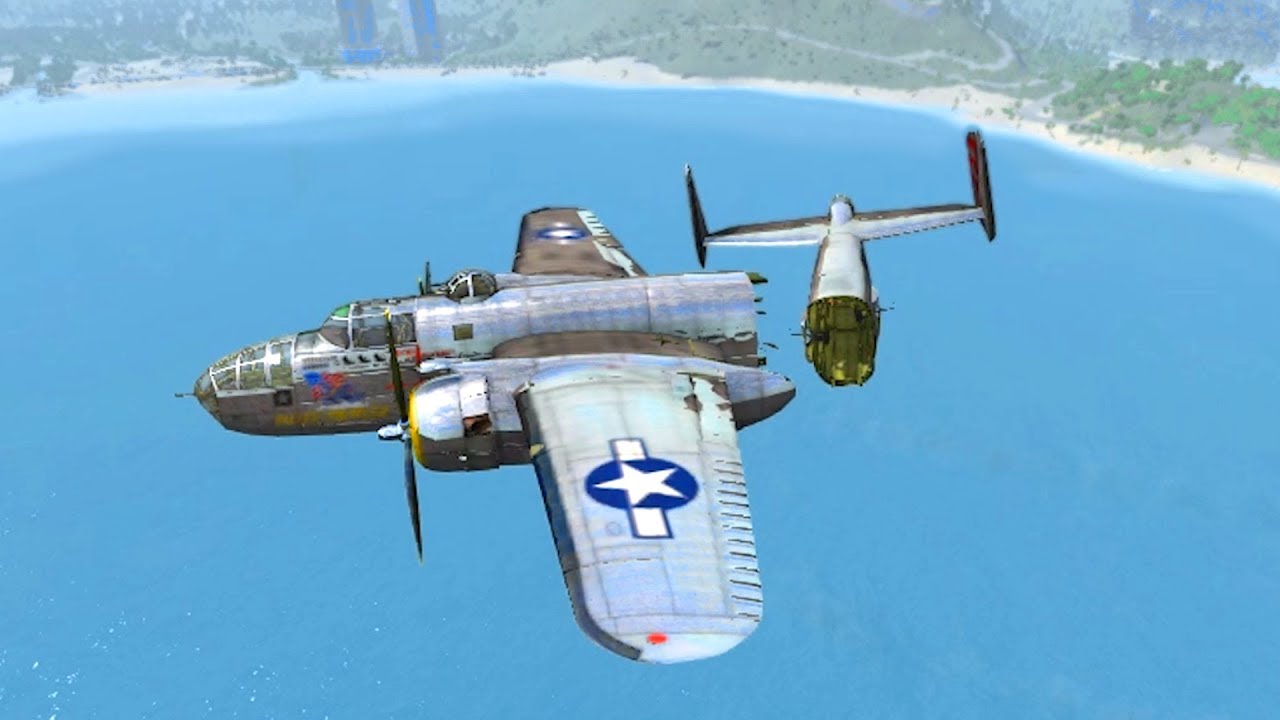 Beamng drive - Strong Wind against Aircraft