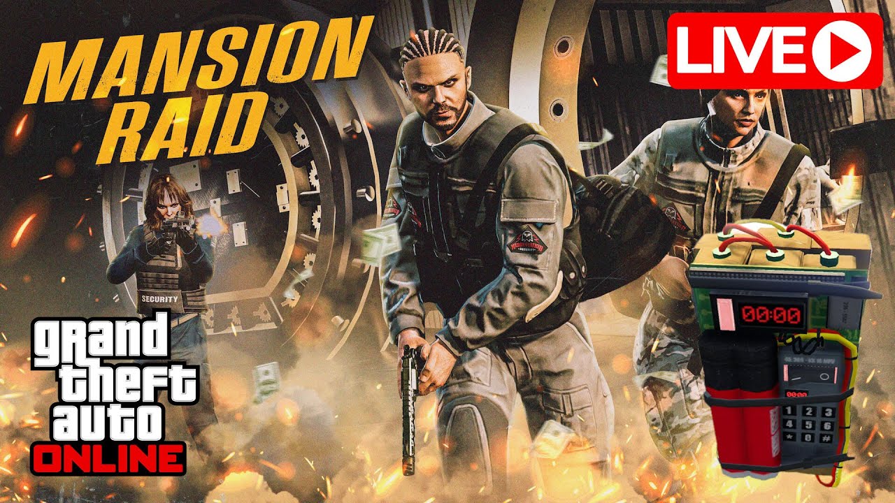 GTA 5 — Играю в новый режим противостояния «Рейд на особняк»! (DLC «Убежище в холмах»)