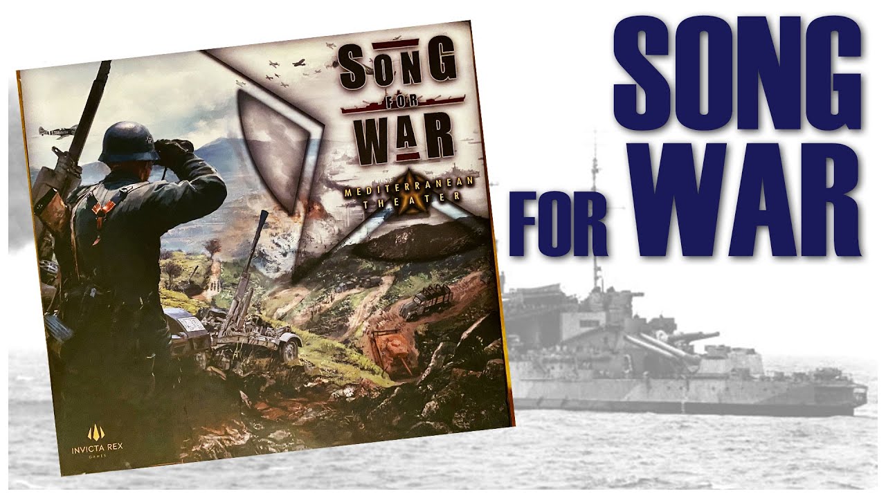 Song for War: Mediterranean Unboxing | Invicta Rex Games | Wargame Historical Game | World War 2
