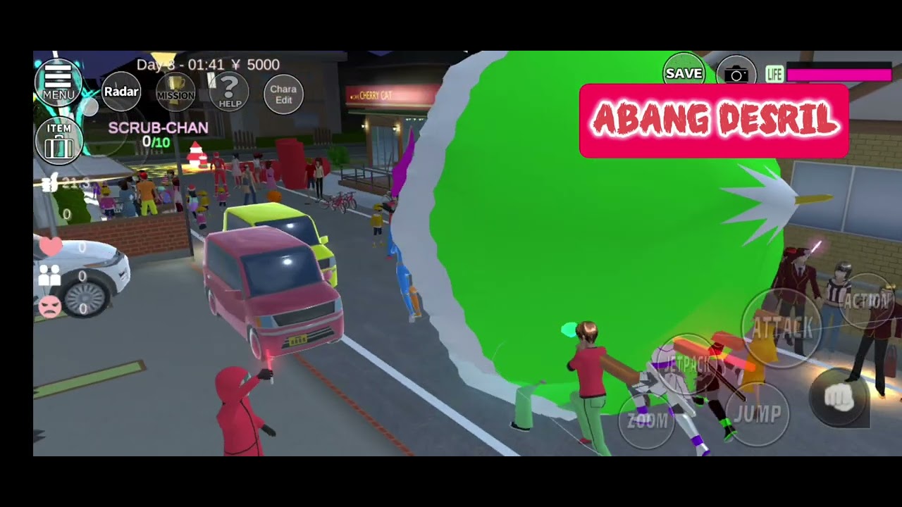 Yuta Mio berkeliling Kota 😁 | Sakura Shcool Simulator | Abang Desril 😎