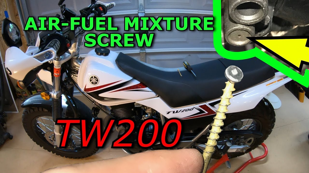 TW200 Capped Air-Fuel Mixture Screw Access and Adjustment[4K]