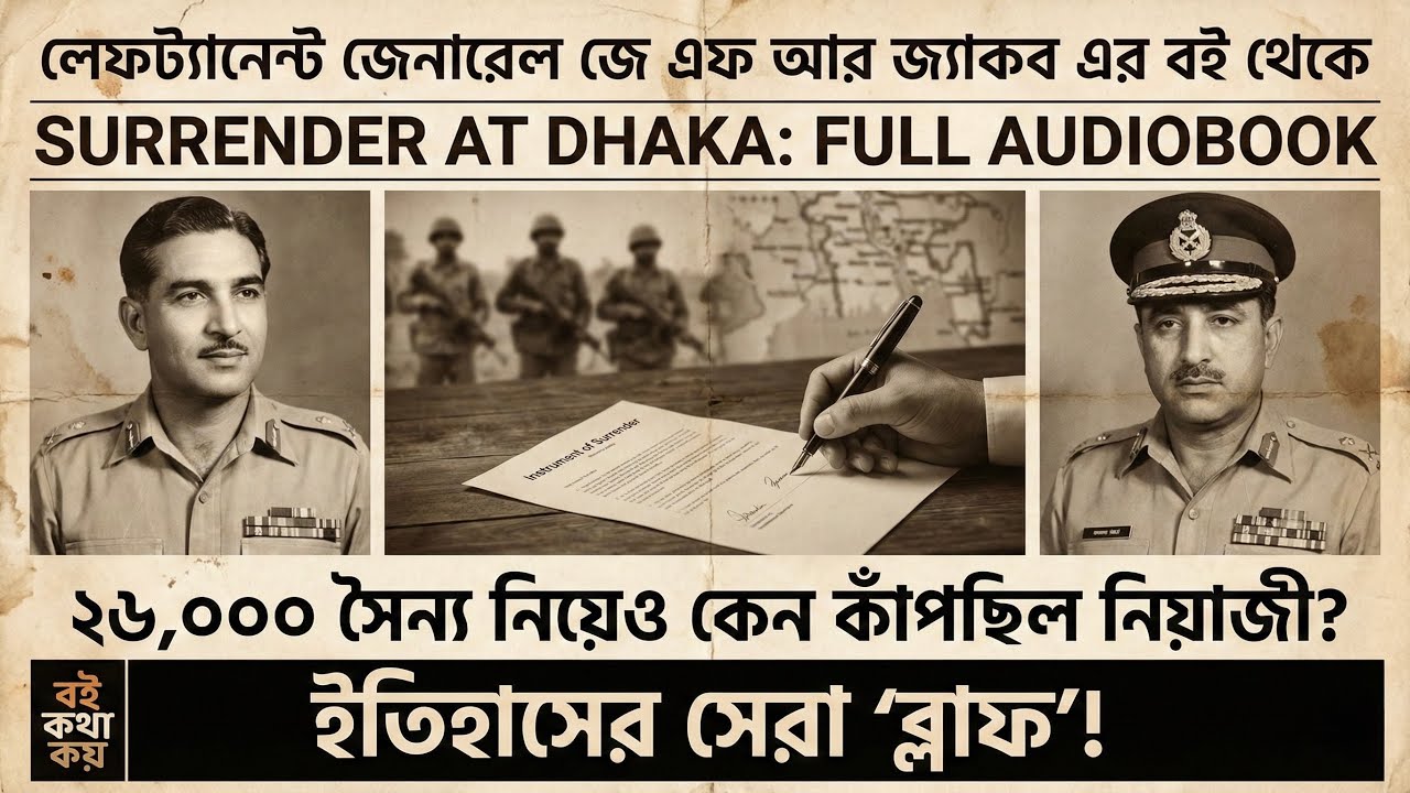 🔥 𝗦𝘂𝗿𝗿𝗲𝗻𝗱𝗲𝗿 𝗮𝘁 𝗗𝗵𝗮𝗸𝗮 | সারেন্ডার অ্যাট ঢাকা | 🎖️ 𝗟𝘁. 𝗚𝗲𝗻. 𝗝. 𝗙. 𝗥. 𝗝𝗮𝗰𝗼𝗯 | 🇧🇩 𝗕𝗶𝗿𝘁𝗵 𝗼𝗳 𝗮 𝗡𝗮𝘁𝗶𝗼𝗻