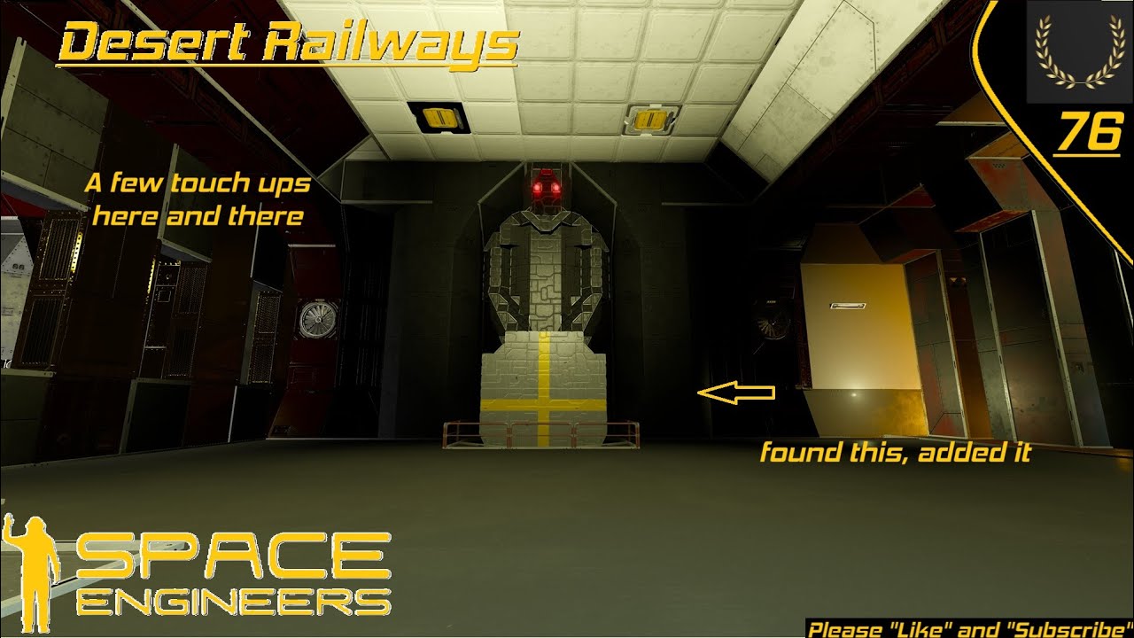 Space Engineers : Statue and some other bits n bobs being worked on : Desert Rail Survival 76:
