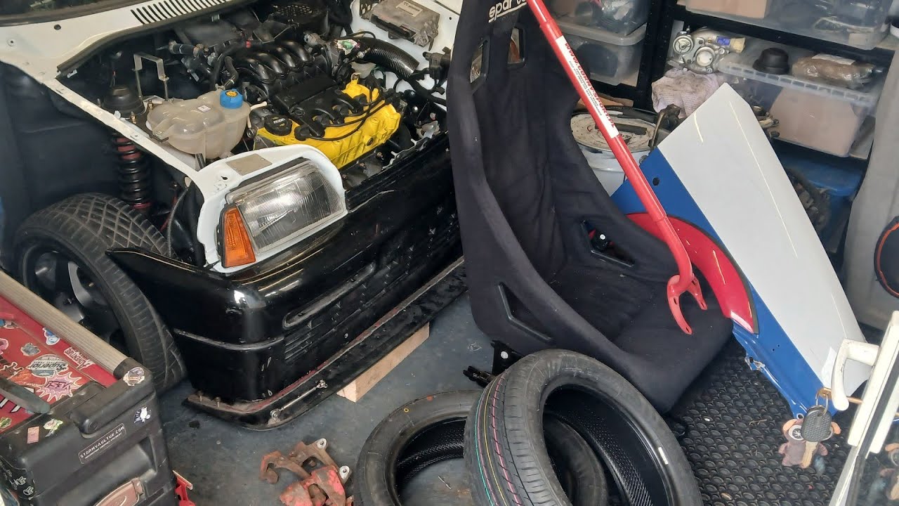 16v Cinquecento Track Car - Budget Race Battery, Engine Wiring, & Turbo Caliper Rebuild