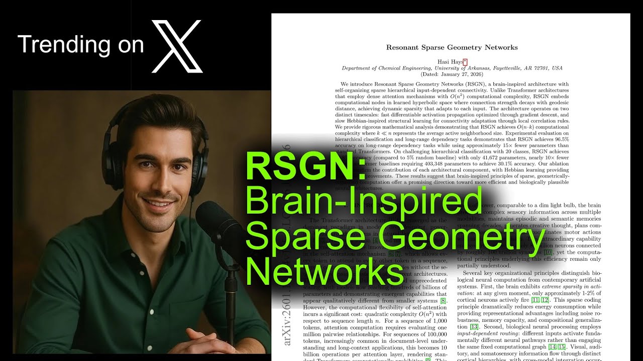 RSGN: Brain-Inspired Sparse Geometry Networks