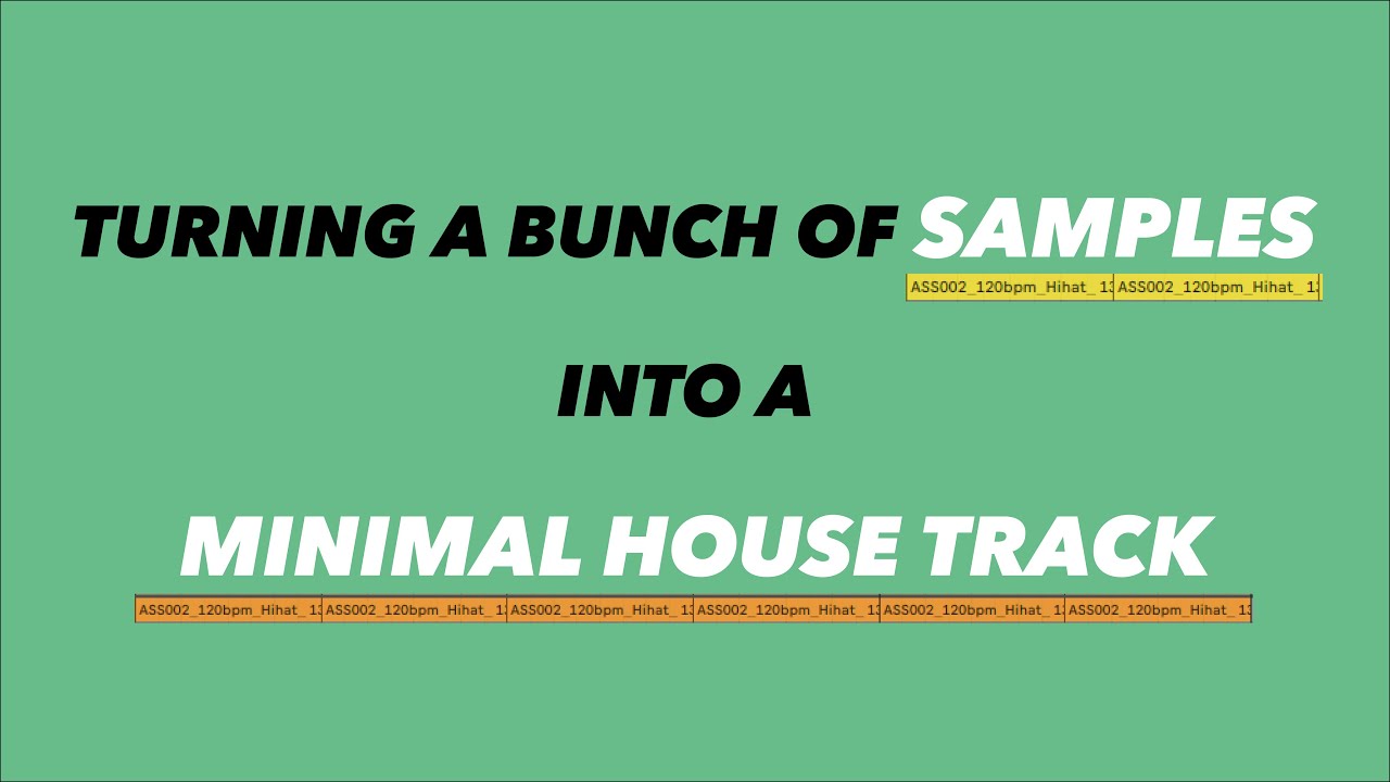 making a minimal house track just with samples | distilled noise