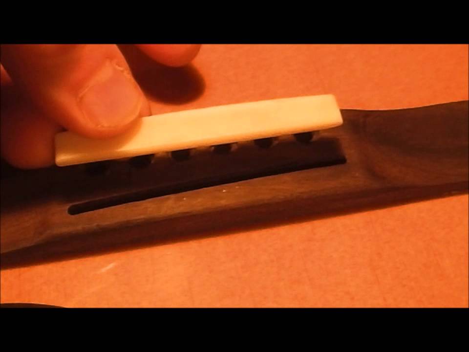 Intonating An Acoustic Guitar With a Custom Bone Saddle