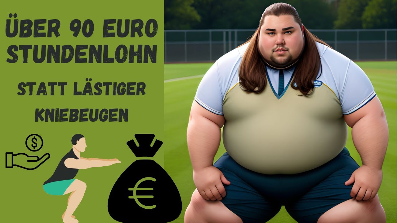 90 € Stundenlohn - statt lästige Kniebeugen