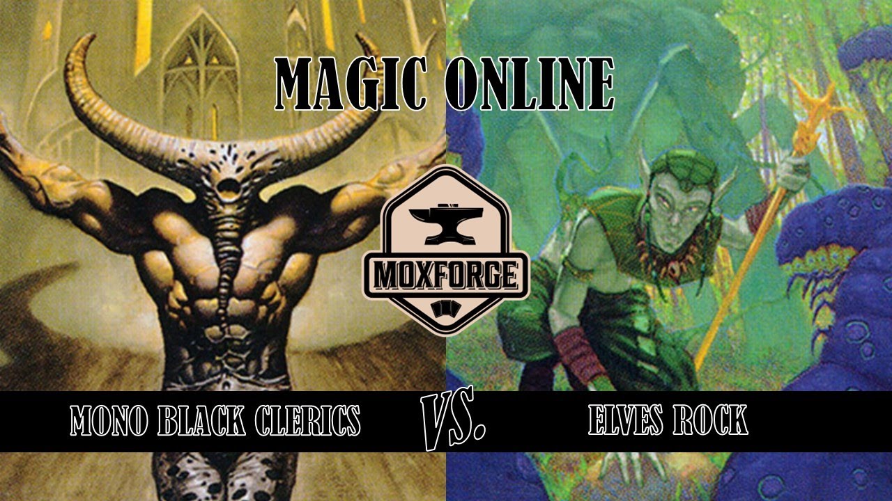 🇬🇧 MODO Premodern: Mono Black Clerics vs. The Rock