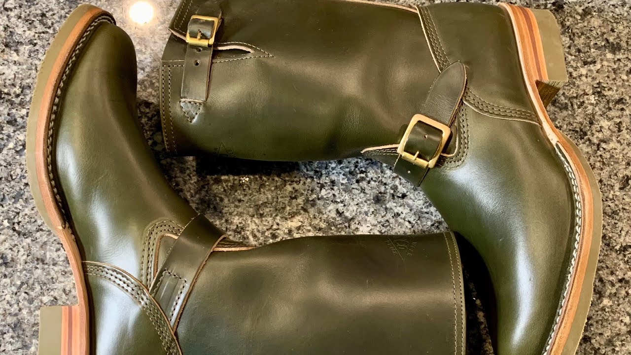 Wesco X The Shop Vancouver Mister Lou Forest Green Horween Chromexcel Engineer Boot