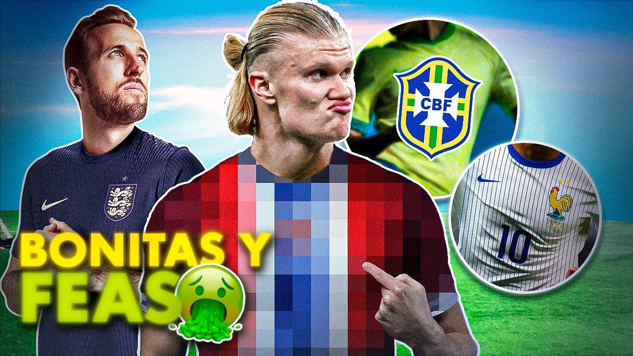 Las 17 CAMISETAS MÁS HERMOSAS y MÁS EXTRAÑAS de la Euro y la COPA AMÉRICA¡¿Qué trae PUESTO HAALAND?!