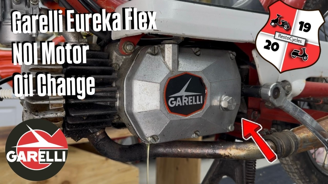 How To Do An Oil Change On A Garelli Eureka Flex Moped With A NOI Motor!