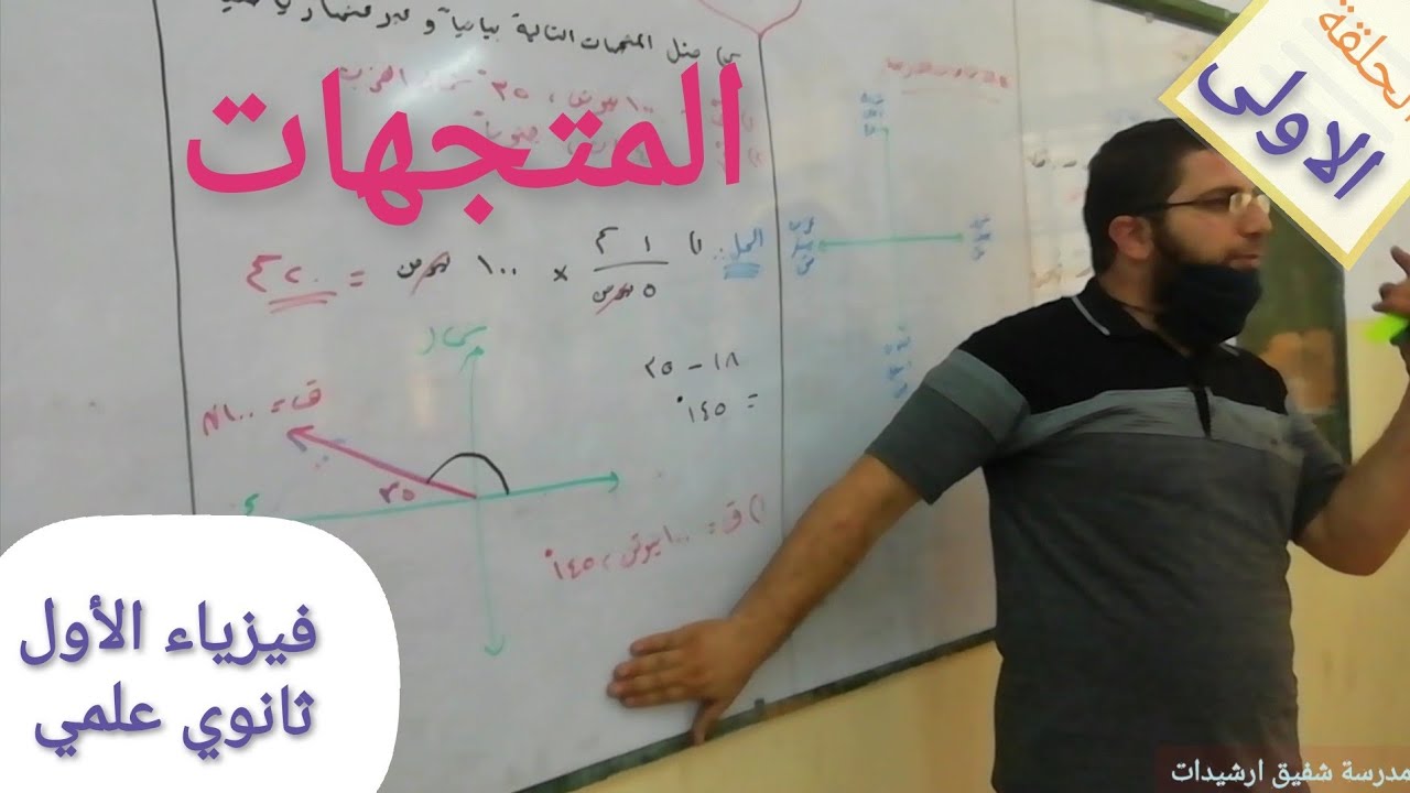 المتجهات / فيزياء الأول ثانوي علمي الحلقة الأولى