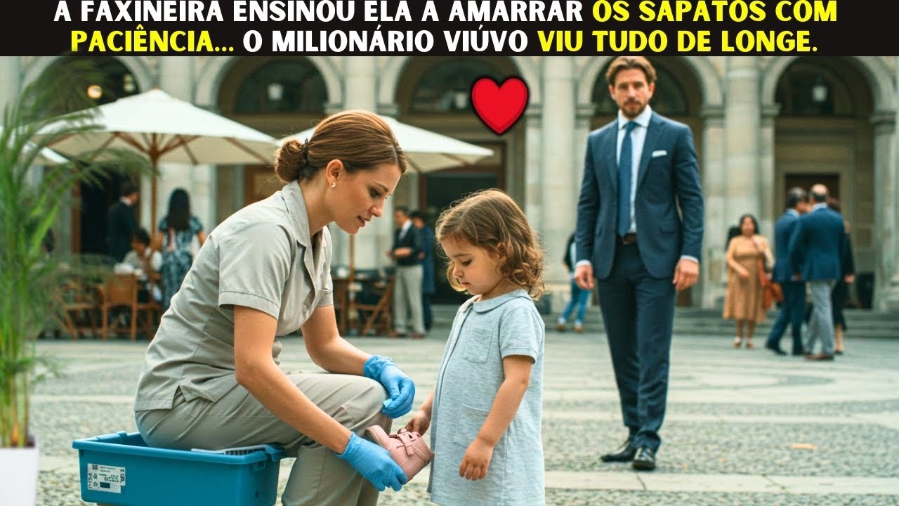 A Faxineira Ensinava a Menina… e o Pai Viúvo Observava