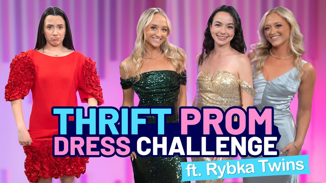 Can We Find Prom Dresses at a Thrift Store? (ft. Rybka Twins)