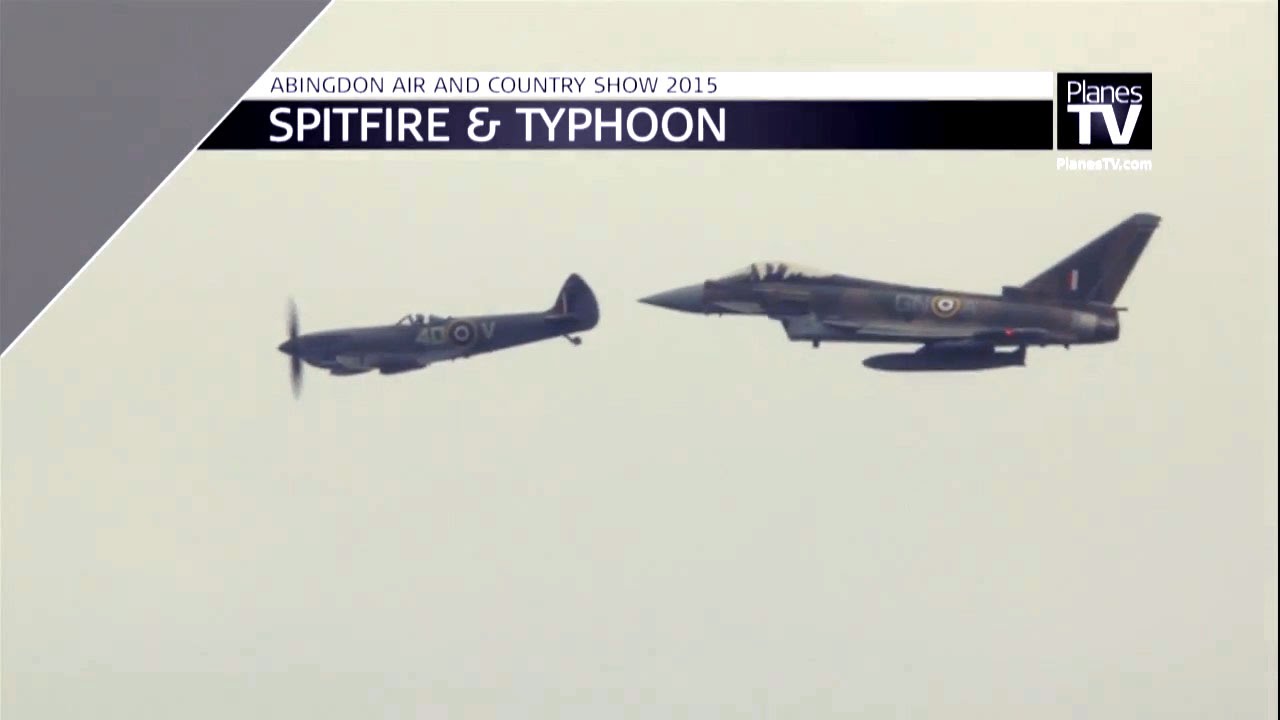 Typhoon & Spitfire Display Abingdon 2015