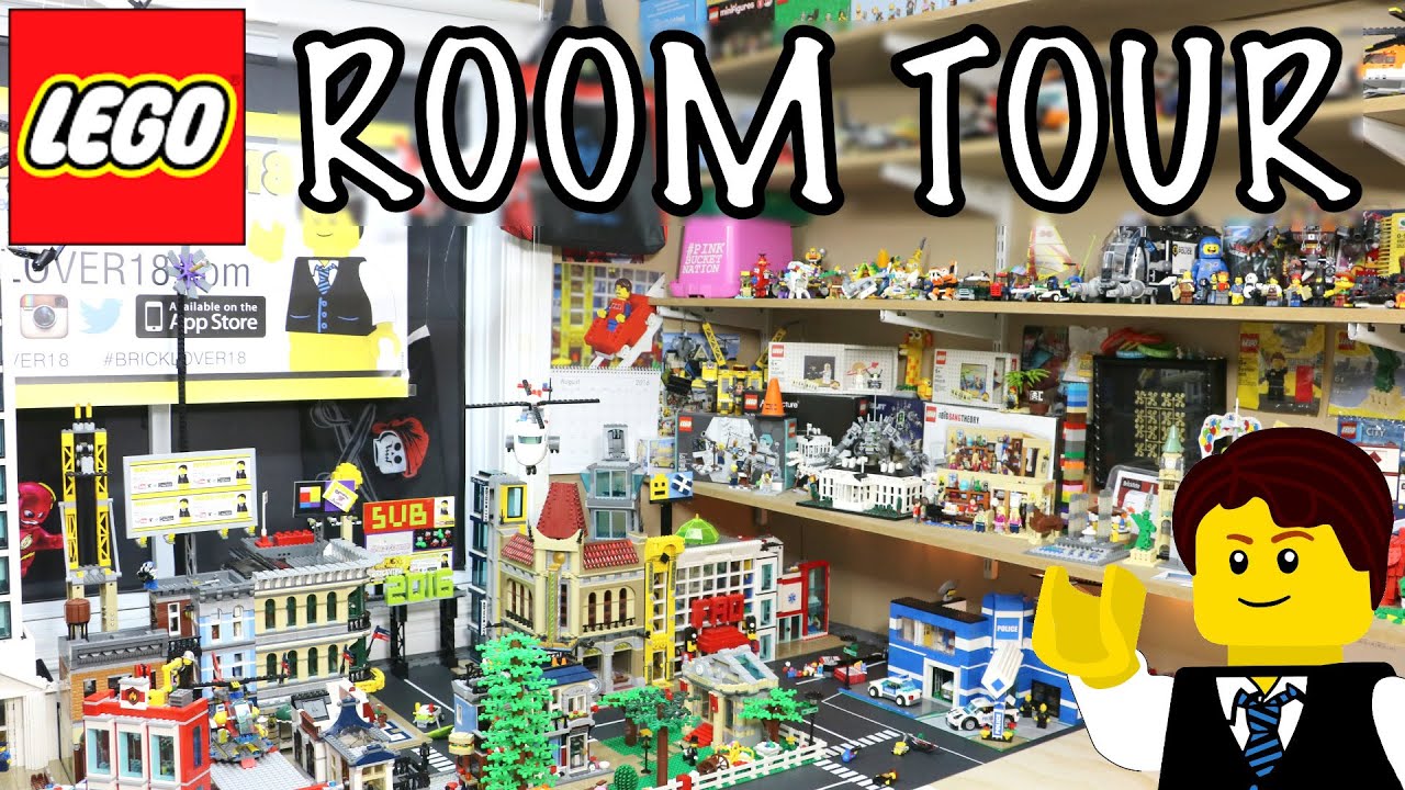MY LEGO ROOM/ STUDIO TOUR of 2016! BRICKLOVER18