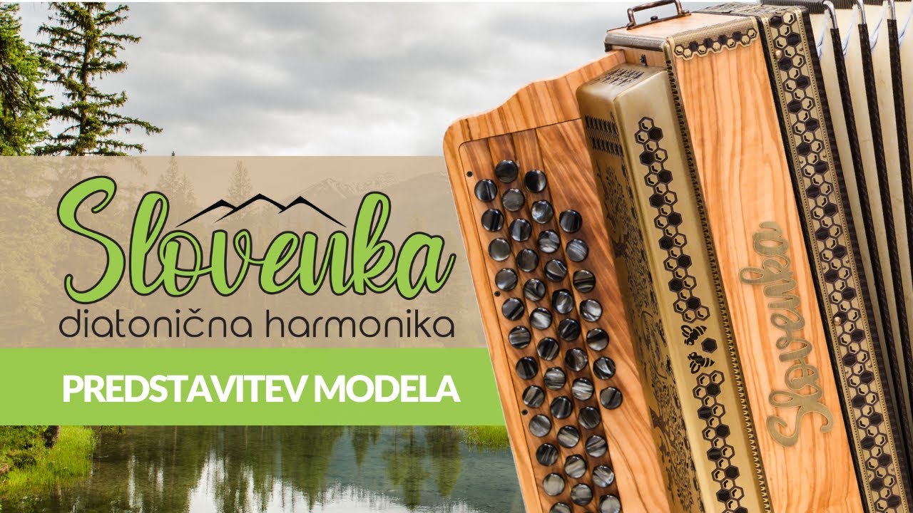 Harmonika Slovenka / Predstavitev modela Korošica _ HEA (oliva/gold)