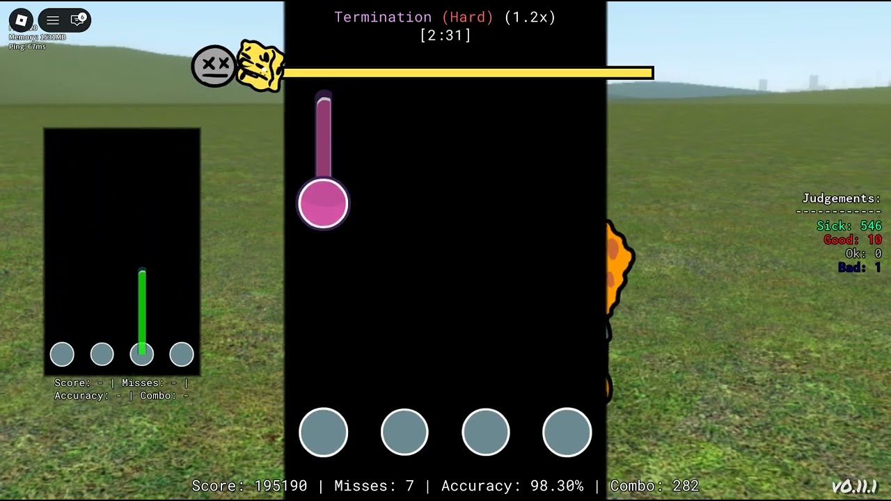 playing termination on 1.2x