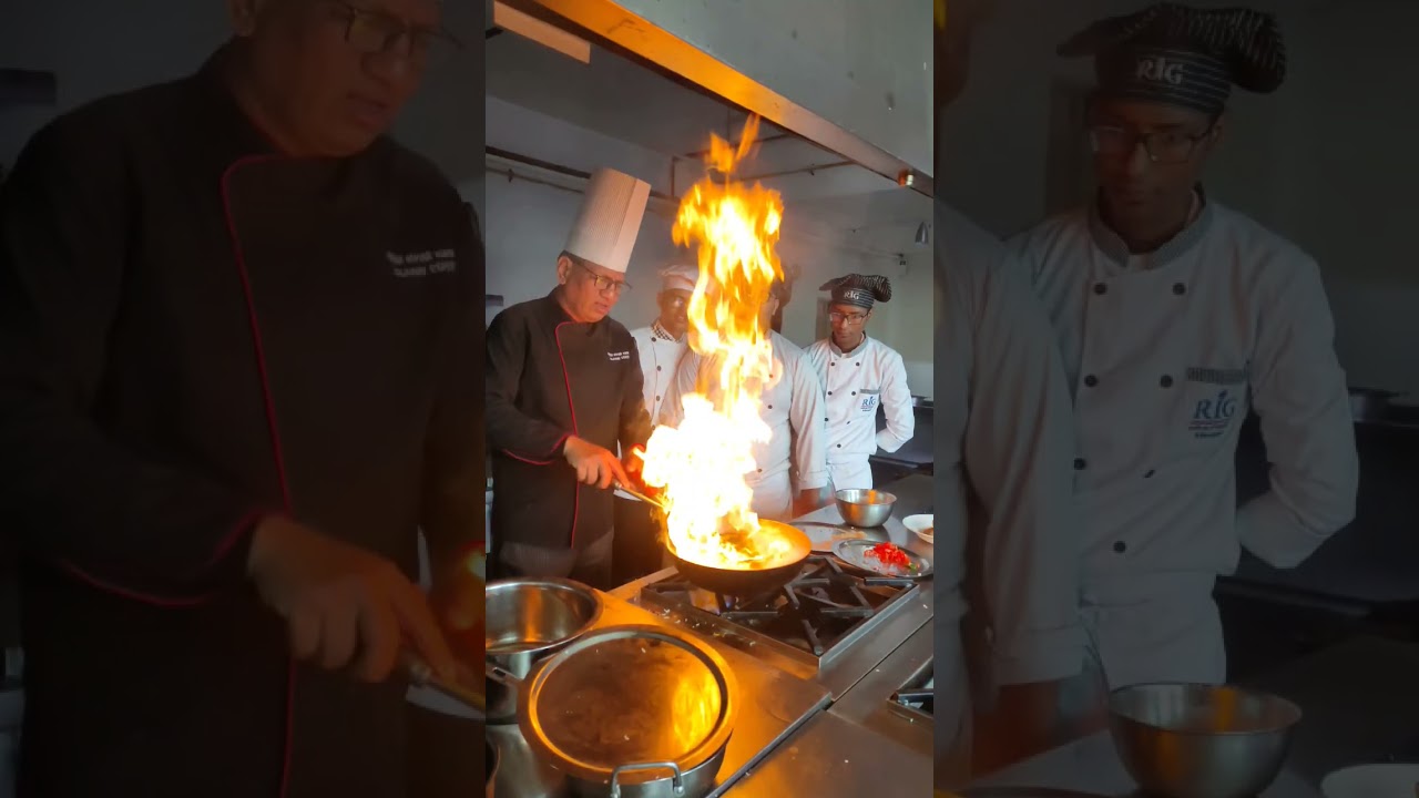 Chefs don&rsquo;t make mistakes, they create new dishes @theriginstitute  #hotelmanagement #chef
