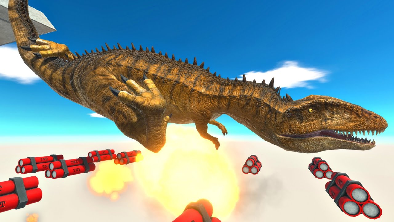 Jump into Dynamite - Animal Revolt Battle Simulator