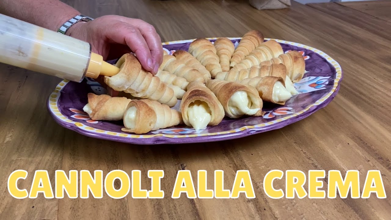 Cannoli alla crema | Luciana Massimo e il Bimby