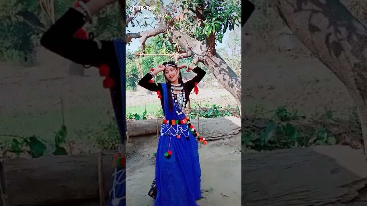 New Tharu TikTok #kavi dil ghabrai Kavi chain urjae hindi dj song 💞❤️ #it's_me_tharu_TikTok