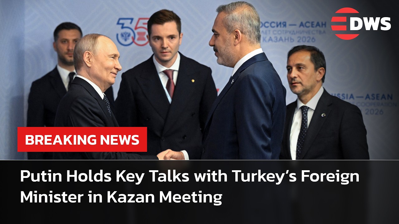 WATCH: Russian President Putin Meets Turkish FM Hakan Fidan at Russia-ASEAN Summit in Kazan | AC14