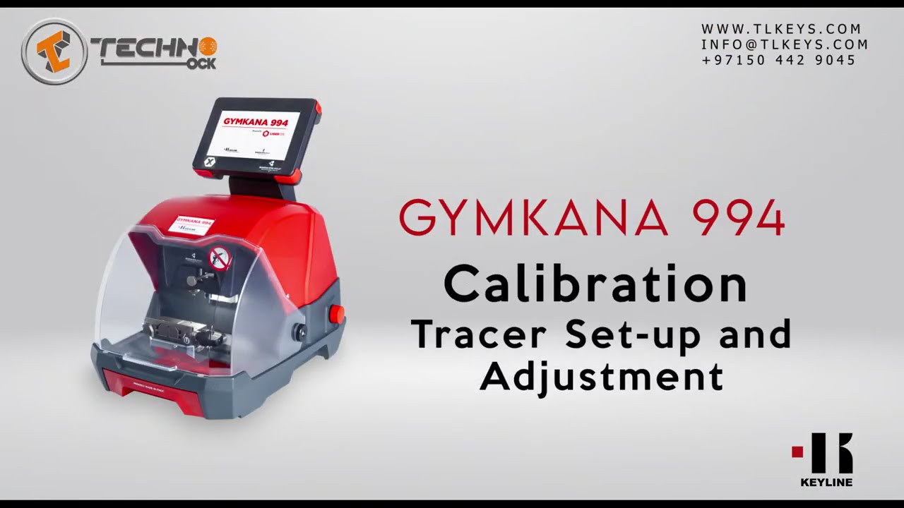 Keyline Gymkana 994 - Calibration: Tracer Setup and Adjustment