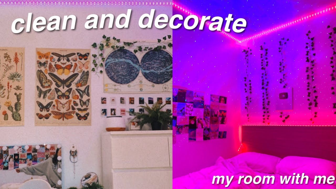 DECORATE MY ROOM with me! *aesthetic tiktok/pinterest inspired bedroom*