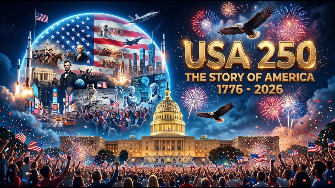 The American Dream Turns 250 Years Old - Official Anniversary Theme for America | 4K Cinematic #usa