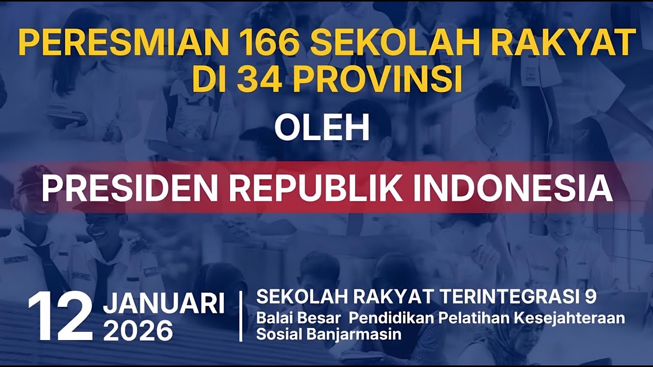 Peresmian Sekolah Rakyat Oleh Presiden Prabowo