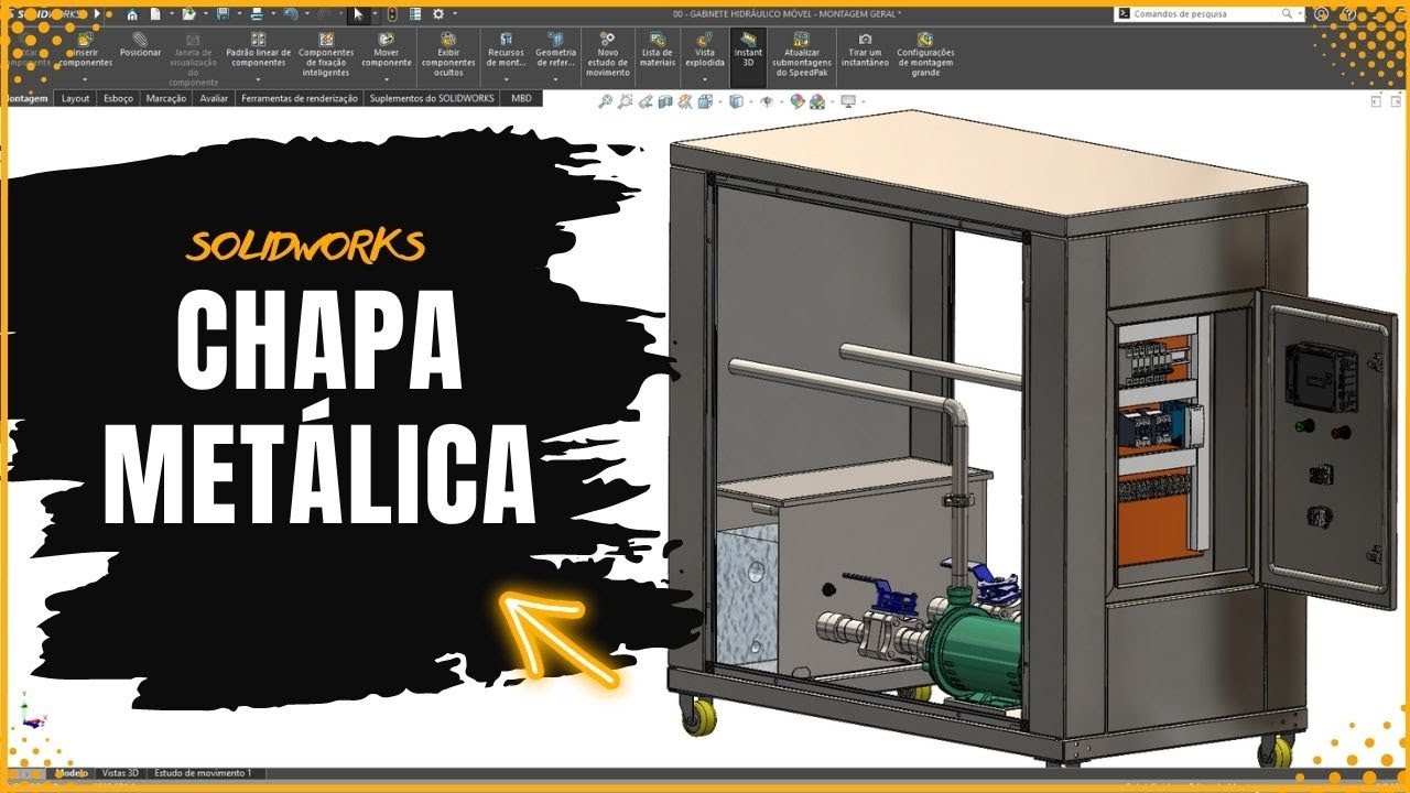 SOLIDWORKS CHAPA MET&Aacute;LICA - PROJETISTA DE ALTO VALOR