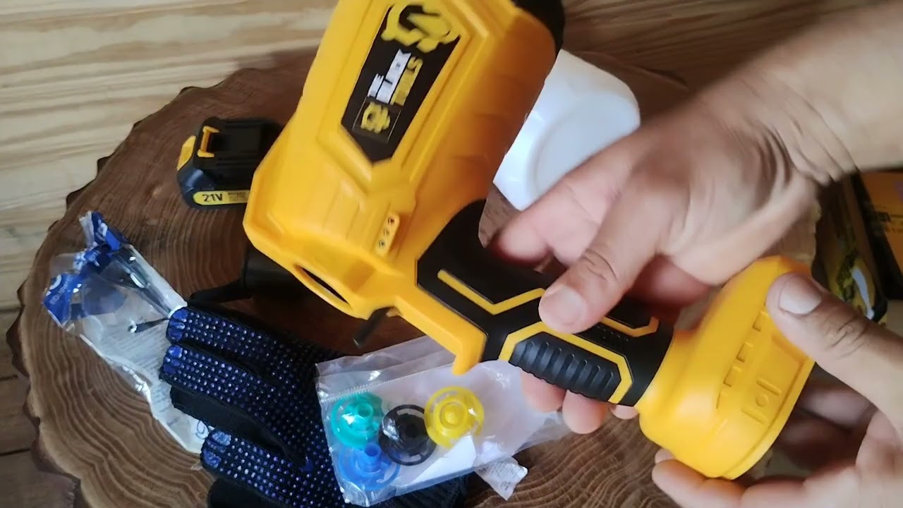 Pistola de pintura a bateria 21v The Black Tools 