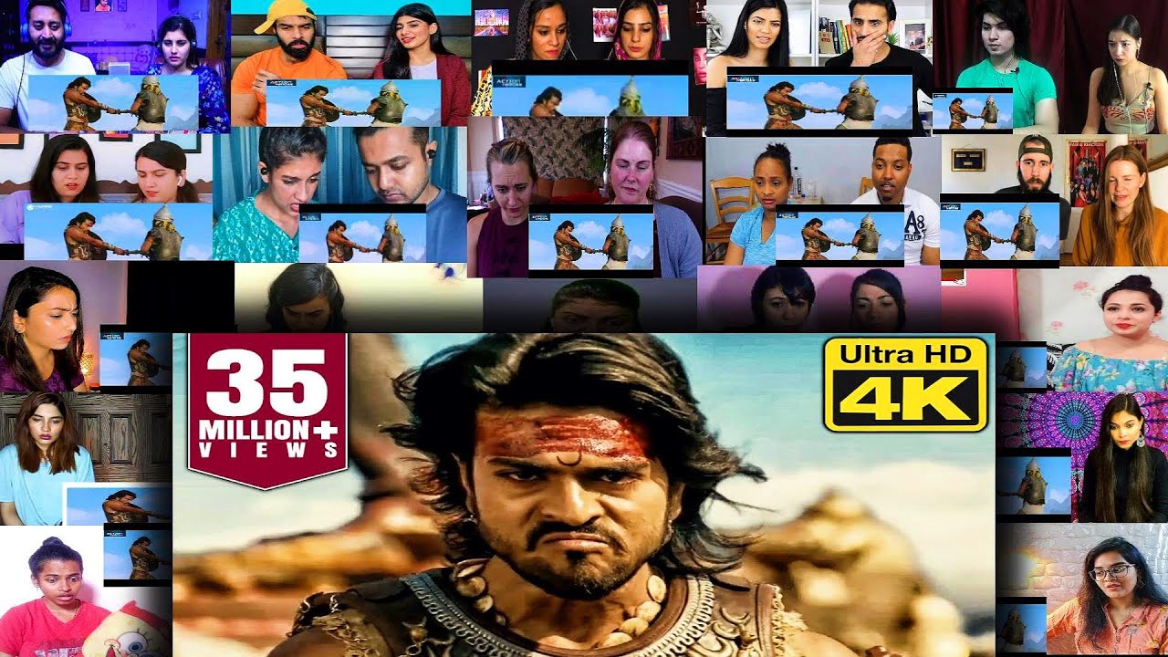 MAGADHEERA | 100 Soldier Fight Scene REACTION | Ramcharan Fight Scene Mixed Mashup