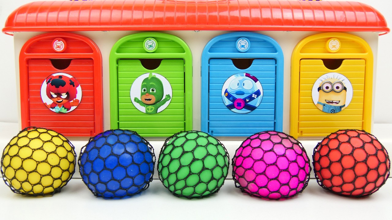 Satisfying Garage ASMR | Oddly Making Full Relax Sounds FROM 5 Funy Slime Balls Brawl Doord Mix ASMR