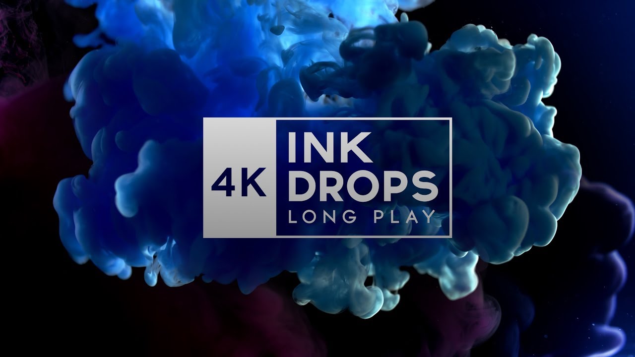 FREE 4K INK DROP FOOTAGE (5+ Min Long)